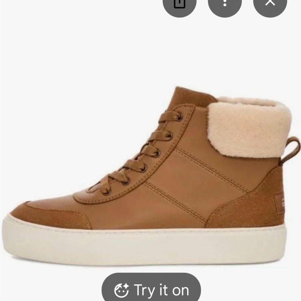 UGG Women's Brown High-Top Sneakers - Picture 7 of 7